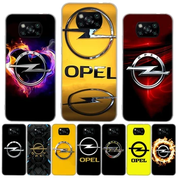Opel logó autó szilícium hívó telefontok Xiaomi Poco X3 Nfc X5 Pro X4 GT M5S M4 M3 M2 F5 F4 F3 F2 F1 Mi Note 10 borítóhoz