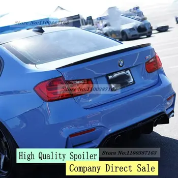 P stílusú spoiler Kiváló minőségű ABS Materail szénszálas megjelenésű hátsó szárny karosszéria készlet BMW 3-as F30-as sorozathoz 2011-2019