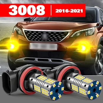 Peugeot 3008 SUV 2016-2021 2db LED ködlámpa tartozék 2017 2018 2019 2020