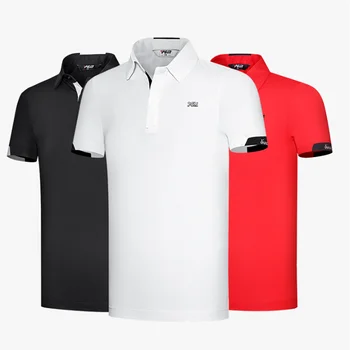 PGM Boys Golf rövid ujjú póló lélegző izzadsággátló, gyorsan száradó póló gyerekeknek YF599