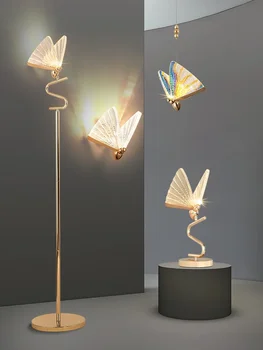 Pillangó asztali lámpa Master hálószoba éjjeli lámpa Kreatív és hangulatos nappali tanulmányi állólámpa