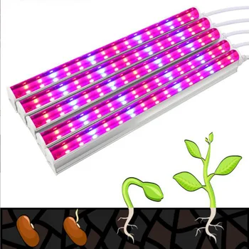 Piroskék növénytermesztési fénycső LED beltéri üvegházi hidroponikus rendszerhez Lámpa termesztő sátor doboz Virágnövények növekedési kapcsolója B4