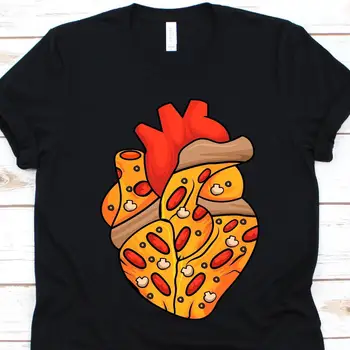 Pizza HearT póló vicces férfiaknak és nőknek Szerető olasz evő pite foodie