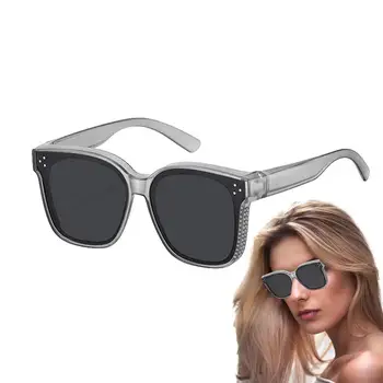 Polarizált viselet napszemüvegen polarizált fekete napszemüveg körbeölelhető szemüveg UV-védelemmel nők és férfiak számára