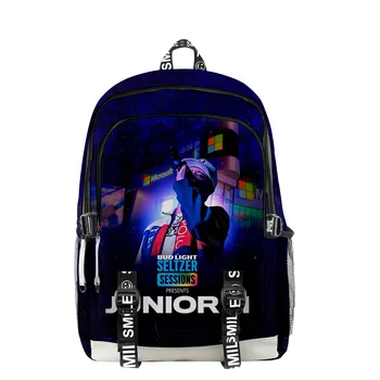 Popénekes Junior H Merch 2023 Új cipzáras hátizsák iskolatáska Egyedi Daypack Traval táska Oxford szövet Hip Hop táskák