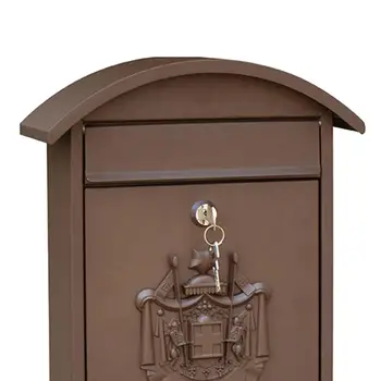 Postafiók Mail Secure Locking Mail Box 26x10x36cm Dekoratív levélszekrény Fekete