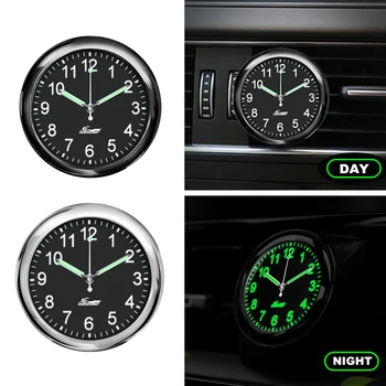 Premium Luminous Universal Car Clock Stick-On elektronikus óra műszerfal Noctilucent dekoráció SUV autók számára