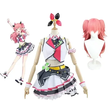 Project Sekai színes színpad PJSK Több Több Jump Momoi Airi cosplay anime ruhák Karácsonyi Halloween nőnek Lolita öltöny