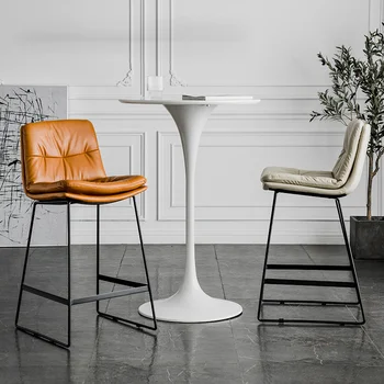 puha szék háttámlával 65cm/75cm étkezőszékek egyszerű, könnyű luxus bárszék puha táska párna bárszékek szilárd és erős