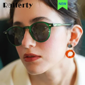 Ralferty Vintage kerek napszemüveg Női Férfi Ultrakönnyű TR90 Polarizált UV400 Uniszex vezetési árnyalatok Női gafas de sol mujer