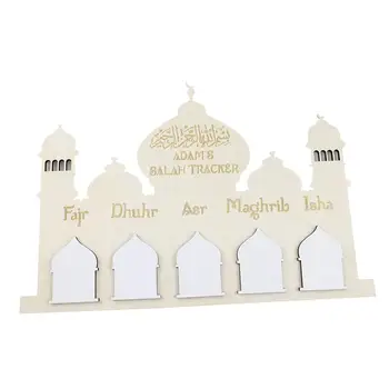 Ramadán adventi naptár Fa naptárak DIY Eid dekoráció gyerek ajándék