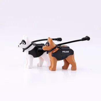 Rendőrségi kutyamellény Katonai fegyverek MOC SWAT City Playmobil kiegészítők brinquedos menino figurák Mini építőelem Brick játékok