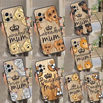 Rottweiler Labrador Beagle Mum Funda Xiaomi Redmi 12 9A 9C 10A 10C 12C Case Redmi Note 9 8 10 11 12 Pro 9S 10S 11S 12S