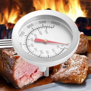 rozsdamentes acél grill BBQ dohányzó grill 50-500 ° C hőmérő hőmérsékletmérő csepphajó