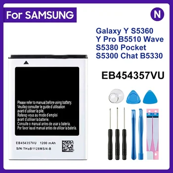 Samsung EB454357VU 1200mAh akkumulátor esetén Samsung Galaxy Y S5360 Y Pro B5510 Wave S5380 S5368 Pocket S5300 Chat B5330