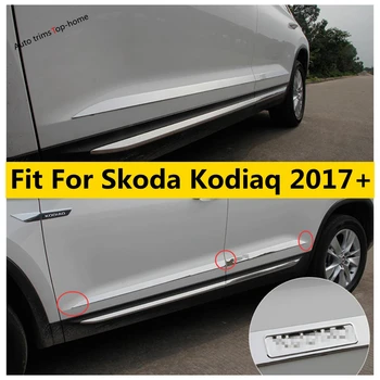 Skoda Kodiaq 2017 - 2022 autós ajtó karosszéria szalag dekor szalagburkolat burkolat rozsdamentes acél külső kiegészítők