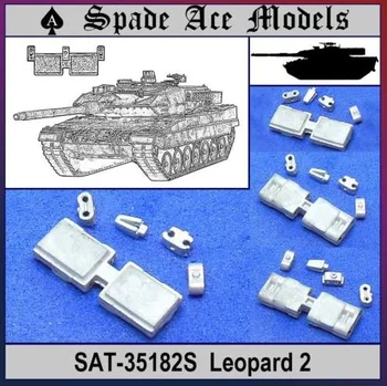 Spade Ace modellek SAT-35182S Németország Leopard 2 Metal lánctalpak 'Speciális' MENG TS-027-hez