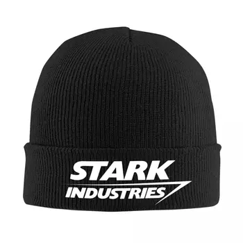 Stark Industries Group Motorháztető Kalap Kötő kalap Férfi Nők Hip Hop Unisex Meleg téli koponyák Besapkák Sapkák