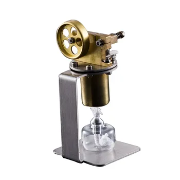 Stirling gőzgép modell Mini sárgaréz kazán Alkohol lámpa fűtés Tudományos termelés Kísérleti játék Men ajándék