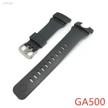 szilikon óraszíj Casio G Shock GA500 cseréhez Fekete sport vízálló gumi óraszíjak Óraszíj kiegészítők