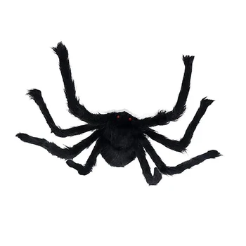 Szimuláció Halloween pók dekorációk Hamis szimuláció Nagy pók szőrös kellékek Ideális Halloween ajándék barátoknak