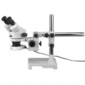 sztereó zoom mikroszkóp--Az AmScope 7X-45X sztereót szállít a gémesállványon 80 LED-es fénnyel
