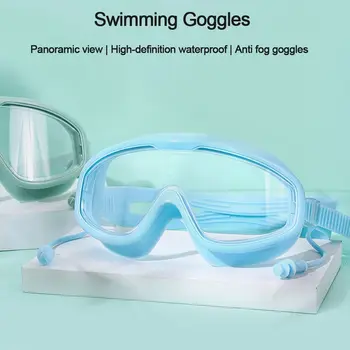 Széles nézet Felnőtt ifjúság Vízálló Páramentesítő sportkellékek Szemüvegek Úszás Szemüveg Úszószemüveg füldugóval