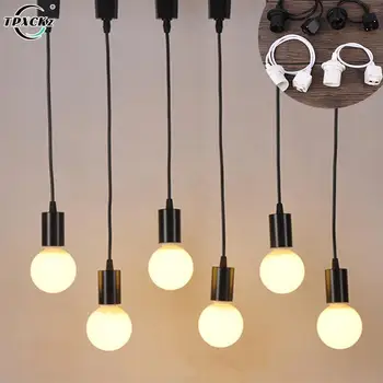 Sín fény alumínium sínsín függő lámpa E27 lámpa Konyhai világítás Tetőtéri étkező lámpa LED izzók függőlámpa huzal
