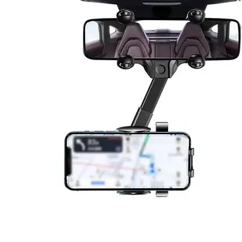 Telefontartó autós visszapillantó tükörhöz Univerzális telefon GPS tartó Telefontartó Tartó: Tartós, felpattintható mobiltelefon-tartó