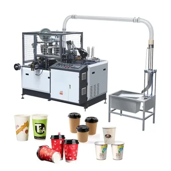 Teljesen automatikus eldobható papírtermék-gyártó gépek listája Kávépapír csészekészítő gép kartonpapír papírpoharakhoz