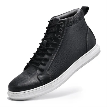 Top márkájú bőr tornacipők férfiaknak Fiúk High Top Fűzős sportcipők Casual Daily Life Sketboard Sneakers Férfi cipők SL99889