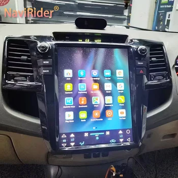 Toyota Fortuner 2010 Android 13 GPS Hilux Srv 2012 Tesla képernyő 12.1inch sztereó rádió Carplay autós multimédia videolejátszó