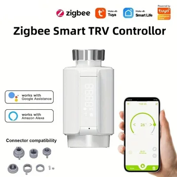 Tuya Smart WiFi BT ZigBee radiátor működtető TRV programozható termosztatikus radiátorszelep App távoli hőmérséklet-szabályozó Suppo
