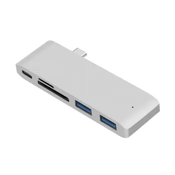 Type-C – TF/SD kártyaolvasó többfunkciós USB 3.0 hub adapter