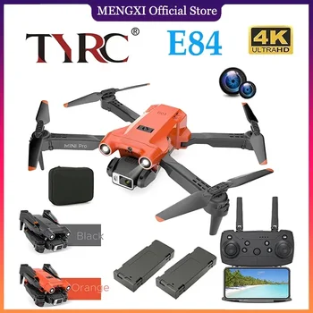 TYRC 2023 Új E84 Pro WIFI FPV Drone széles látószögű HD 4K 1080P kamera magasságtartó RC összecsukható quadcopter Dron helikopter játékok ajándék