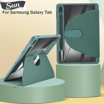 Táblagép tok Samsung TAB S8 tollnyílással Smart Cover SAMSUNG S6 Lite 10.4 P610 A8 10.5 2021 S7 Plus Fe 12.4 állvány tok