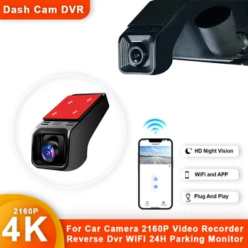  Univerzális autós DVR Dash Cam 4K visszapillantó automatikus fedélzeti kamera autós kamerához 2160P videofelvevő fordított DVR WIFI 24H parkolómonitor