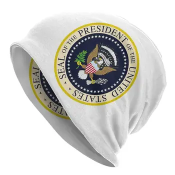 USA elnök Seal motorháztető kalap kötött kalap hip hop őszi téli sí koponyák sapkák sapka Trump elnök meleg kettős felhasználású sapkák