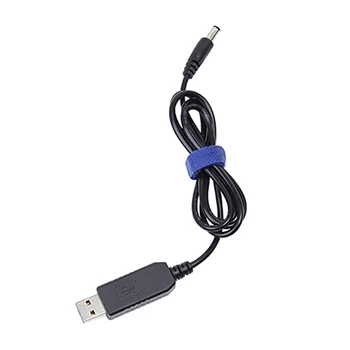  USB-DC átalakító kábel 5V - 12V feszültség Step-up kábel 5,5x2,1mm DC apa 1M Új
