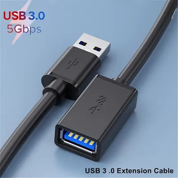 USB hosszabbító kábel 3 0 adatkábel laptop TV-hez SSD USB 3.0 2.0 apa - női számítógép kamera nyomtató hosszabbító kábel csatlakozó