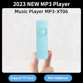 USB in-line kártya Mini hordozható Walkman MP3 lejátszó HiFi zene veszteségmentes hang Zene média MP3 zenelejátszó támogatás TF CardU