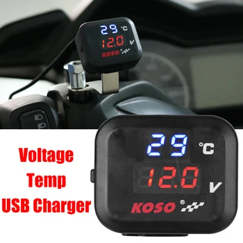USB telefontöltő HONDA SUZUKI tartozékokhoz motorkerékpár vízhőmérséklet-mérő univerzális jelző hőmérséklet-jelző