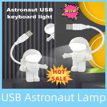 USB éjszakai fény LED űrhajós lámpa asztali lámpa rugalmas LED éjszakai fény 5V olvasóasztal fény Space Man dekorációs lámpa laptophoz