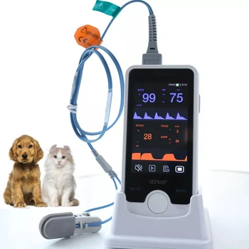 Veterinary Instrument Állatorvosi érintőképernyő Kézi vérnyomásmérő Életjelek figyelője