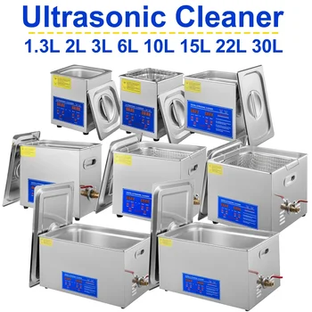 VEVOR 1.3L 2L 3L 6L 10L 15L 22L 30L ultrahangos tisztító Lave-edények hordozható mosógép mosó ultrahang háztartási gépek
