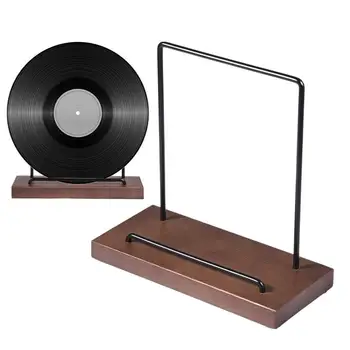 Vinyl lemeztartó asztali fa albumok állványa Elegáns és egyszerű design Rekordtartó albumokhoz Könyvek Fotók