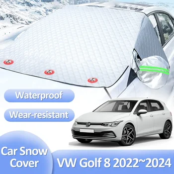 Volkswagen VW Golf 8 Mk8 R-Line GTD GTE GTI 2022 2023 2024 autó hótakaró téli jégvédelem fagyálló automatikus tartozékok