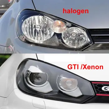VW Golf 6 Xenon/GTI 2010 2011 2012 2013 Fényszórók átlátszó burkolat Fényszóróhéj Lámpabúra lencse Lámpaernyő Plexi üveg E