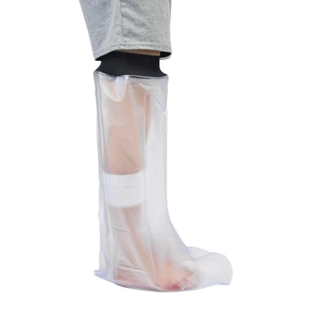  vízálló öntött zuhanyvédő láb felnőtteknek Láb- és alsó lábszár öntött sebek védője zuhanyfürdő kiegészítők