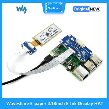 Waveshare rugalmas e-papír 2,13 hüvelykes E-Ink kijelző HAT Raspberry Pi Zero/Zero W/Zero WH/2B/3B/3B+ fekete/fehér SPI interfészhez